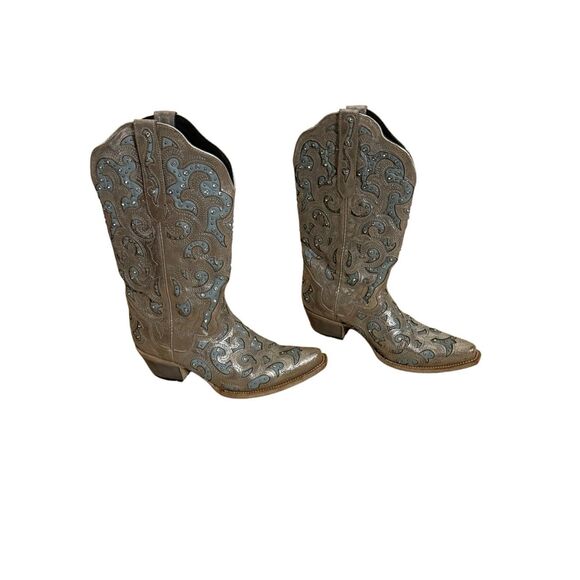 J.B. Dillon Bellflower Western Women's Sparkle Boots Size 11 - Picture 1 of 10